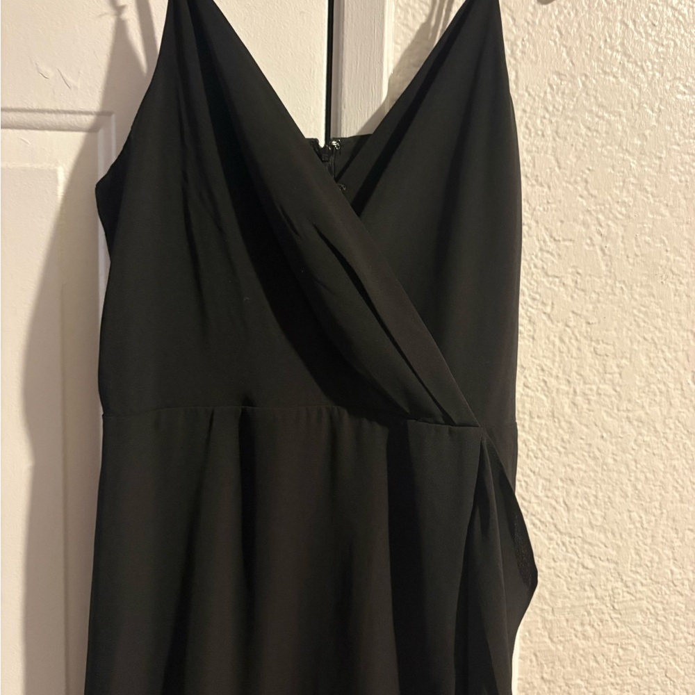 Chelsea28 One Shoulder Black Dress